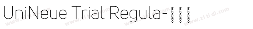 UniNeue Trial Regula字体转换